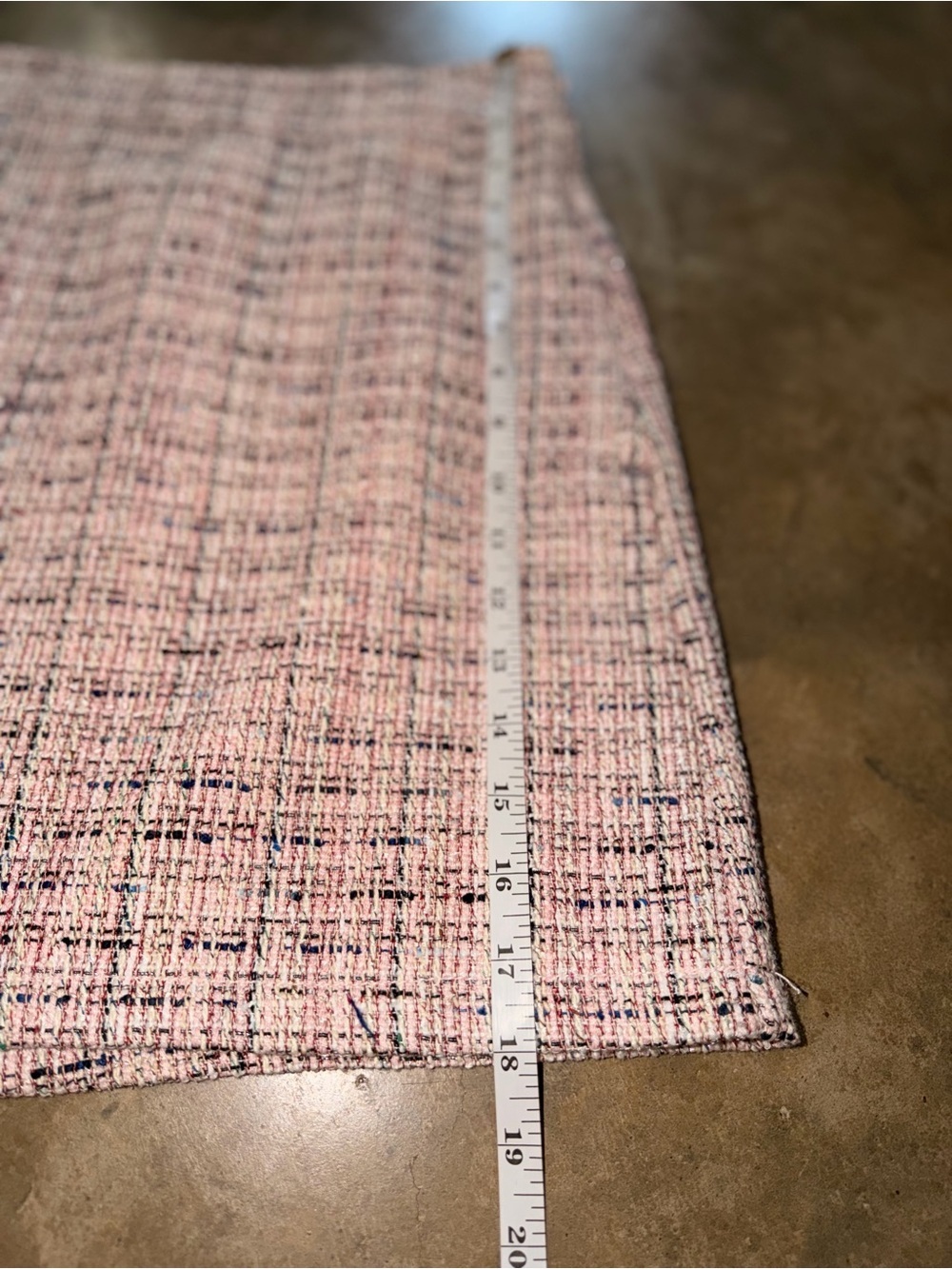 LOFT Pink Tweed Mini Skirt Size 6 Boucle Lined Career Classic Preppy - Picture 6 of 11